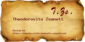Theodorovits Zsanett névjegykártya